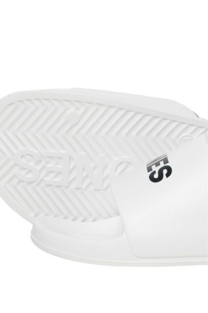 Jack & Jones Erkek Jfwlarry Yazı Detaylı Terlik 12251249 Beyaz - 4