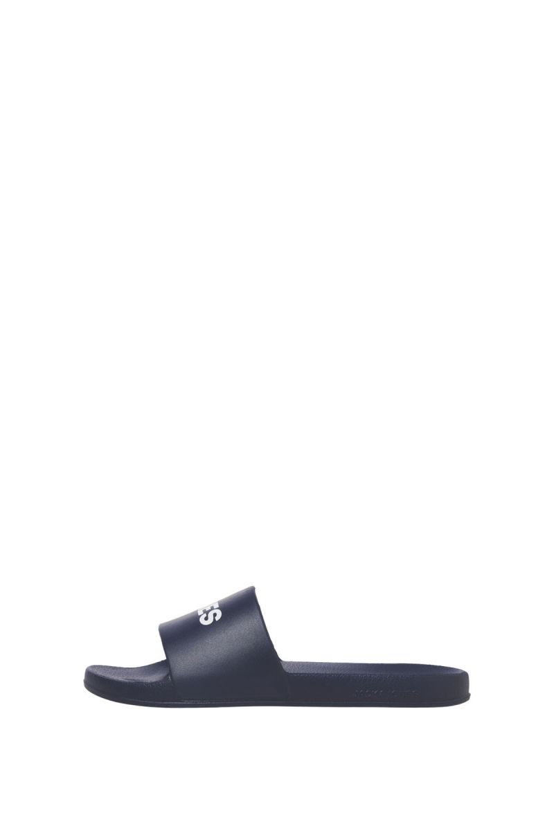 Jack & Jones Erkek Jfwlarry Yazı Detaylı Terlik 12251249 Lacivert - 3
