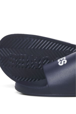 Jack & Jones Erkek Jfwlarry Yazı Detaylı Terlik 12251249 Lacivert - 4