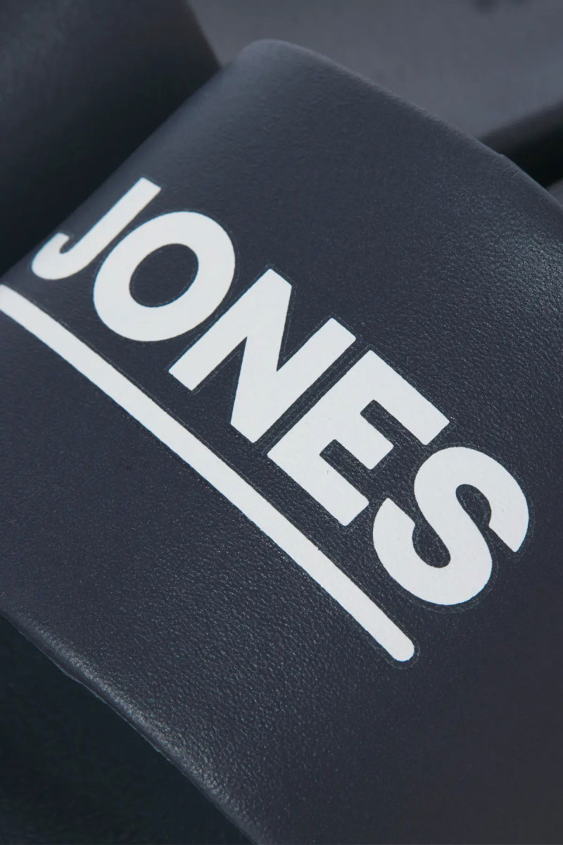 Jack & Jones Erkek Jfwollıe Yazı Detaylı Terlik 12236477 Antrasit - 4