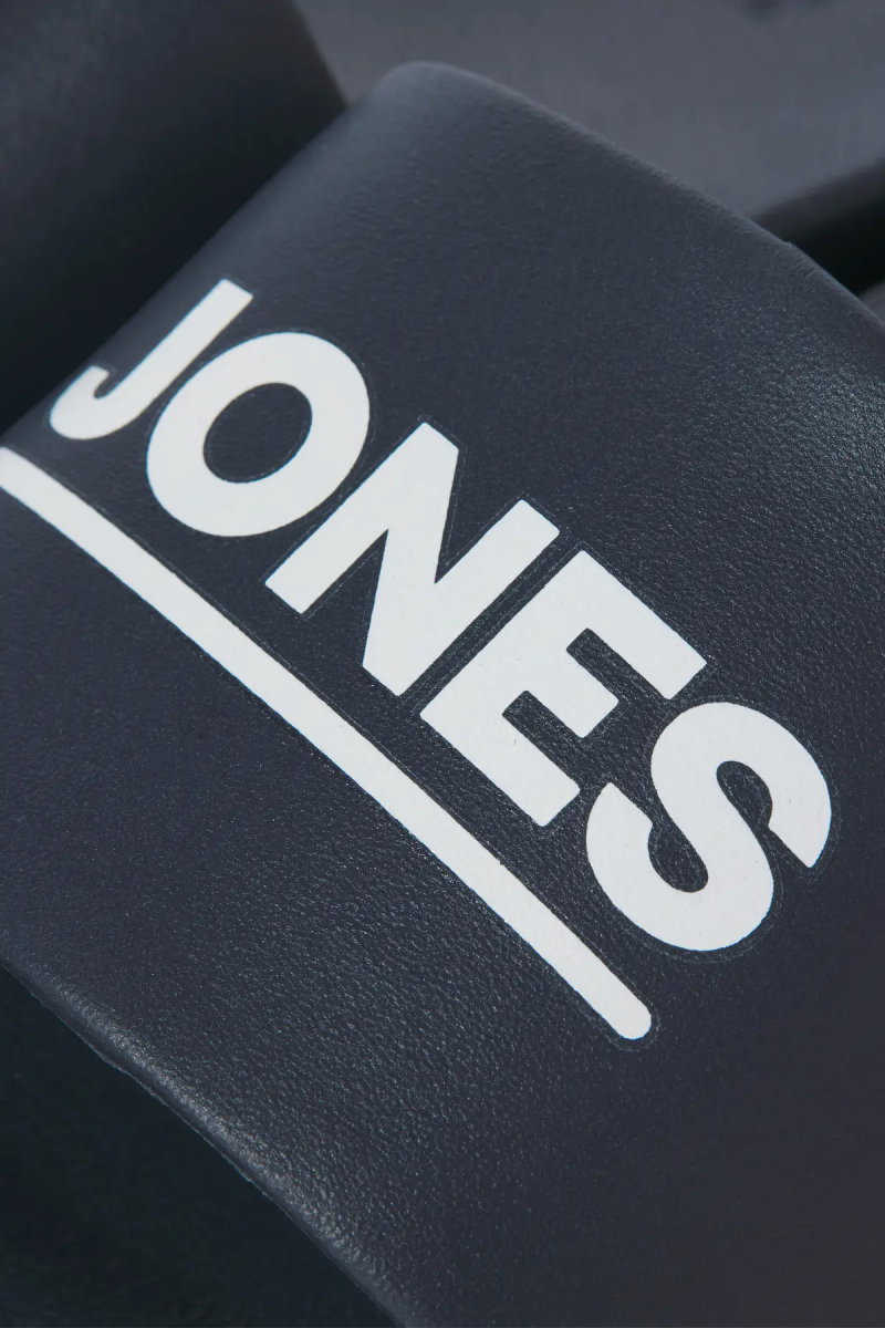 Jack & Jones Erkek Jfwollıe Yazı Detaylı Terlik 12236477 Antrasit - 4