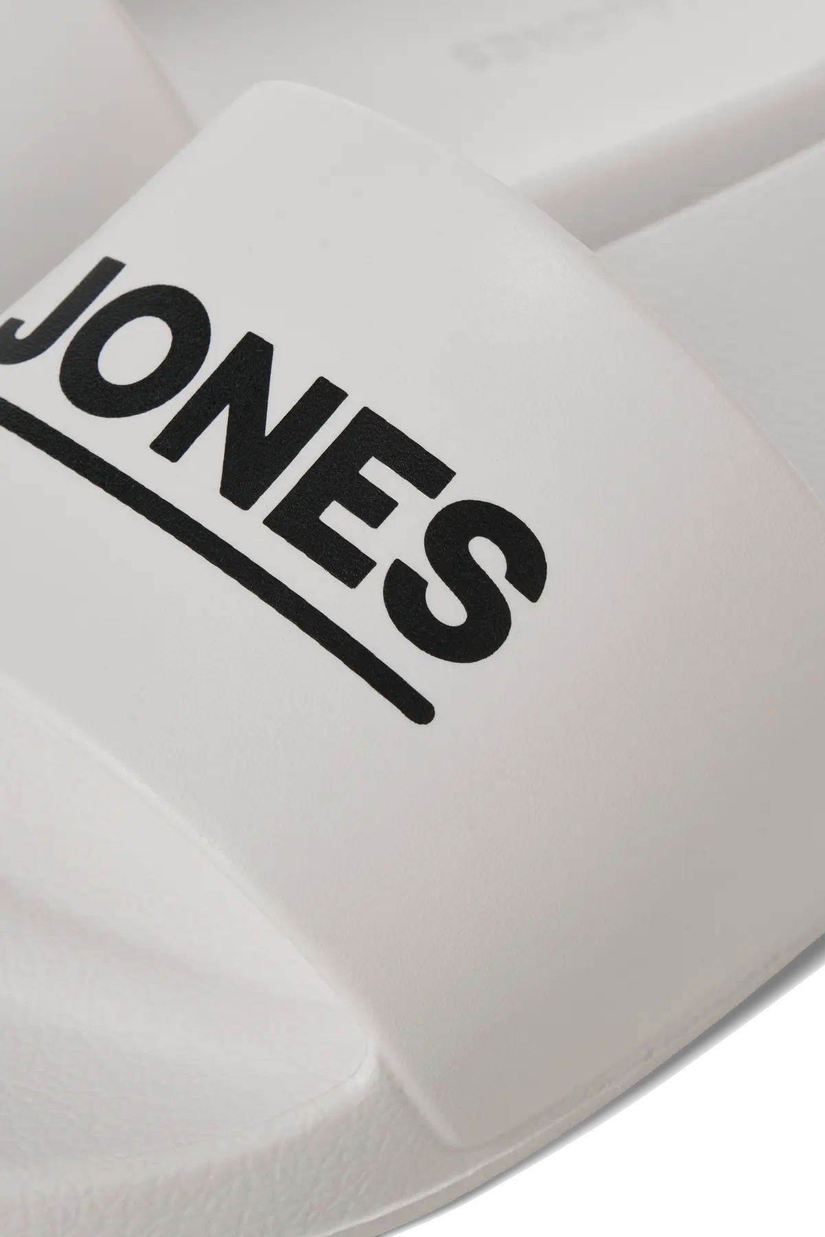 Jack & Jones Erkek Jfwollıe Yazı Detaylı Terlik 12236477 Beyaz - 4