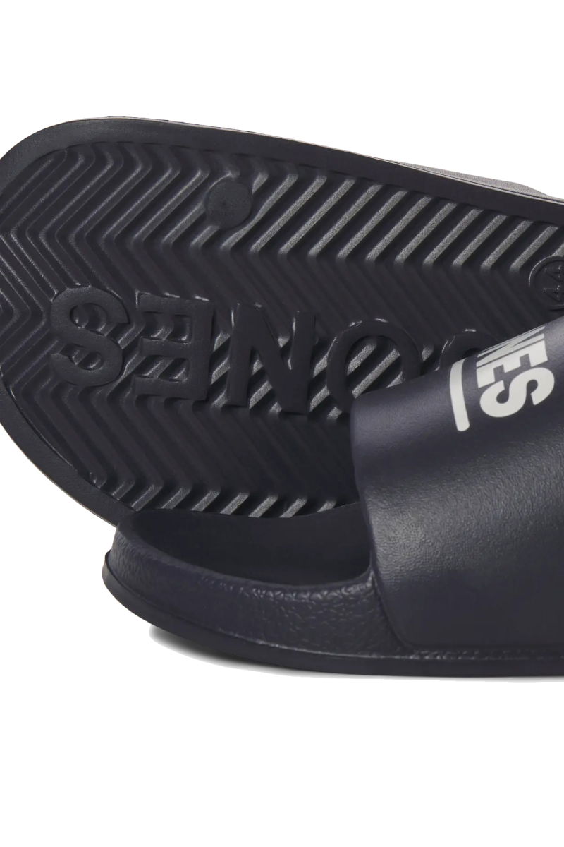 Jack & Jones Erkek Jfwollıe Yazı Detaylı Terlik 12236477 Lacivert - 5