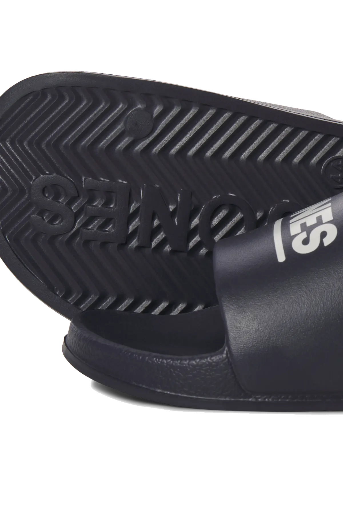 Jack & Jones Erkek Jfwollıe Yazı Detaylı Terlik 12236477 Lacivert - 5