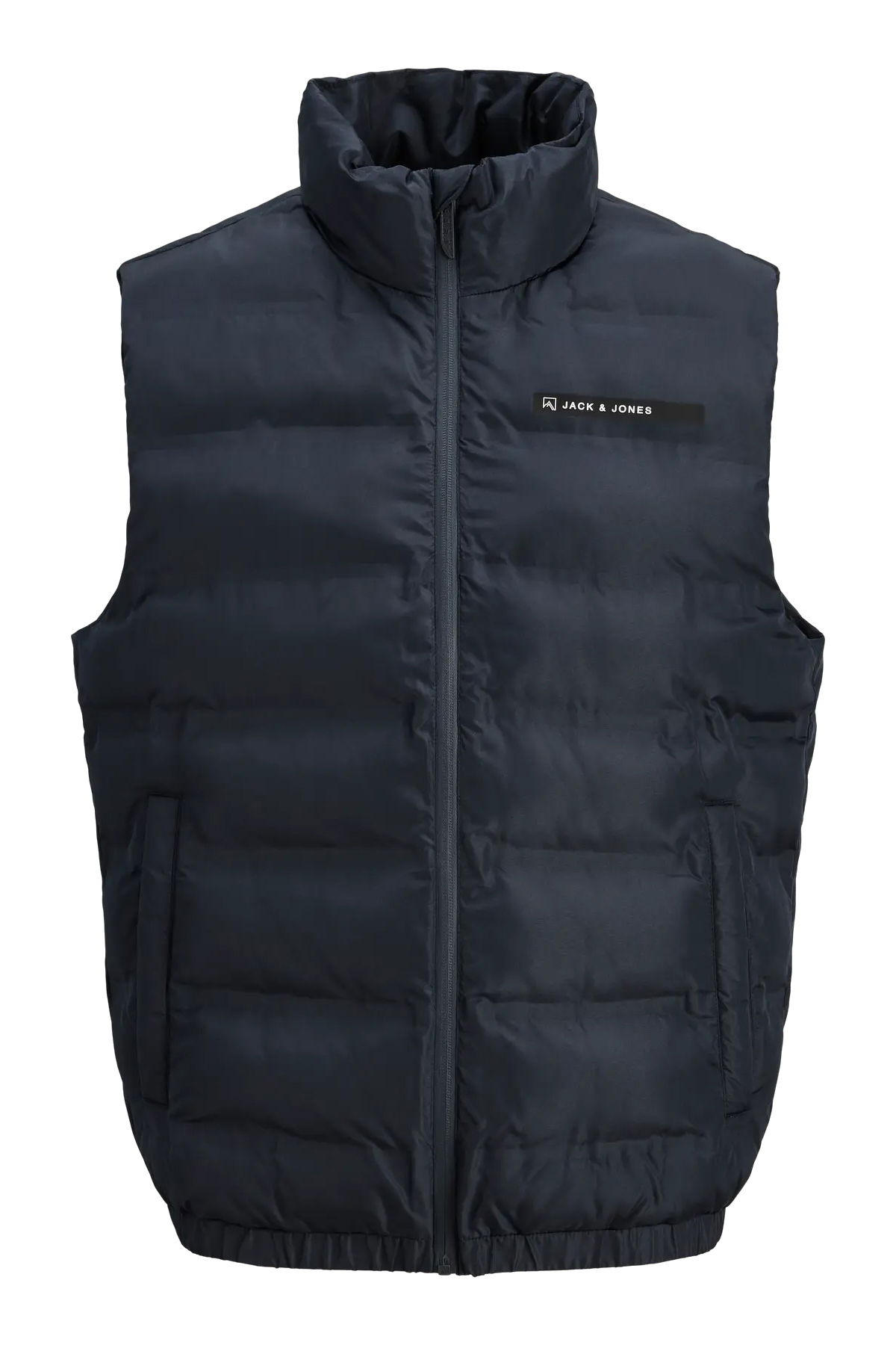 Jack & Jones Erkek Jjalpes Dik Yaka Fermuarlı Yelek 12286689 Lacivert - 1