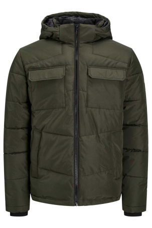 Jack & Jones Erkek Jjbrady Kapüşonlu Şişme Mont 63412212233 Yeşil - 7