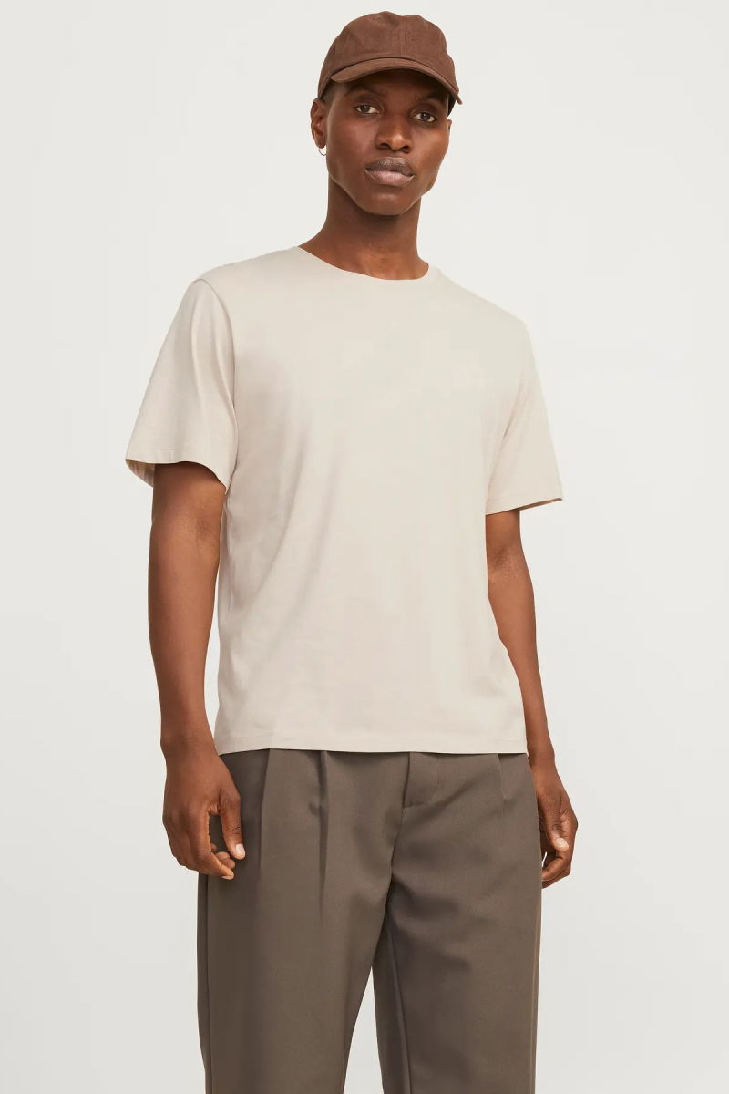 Jack & Jones Erkek Jjecorp Baskı Detaylı Bisiklet Yaka T-Shirt 12151955 Bej - 2