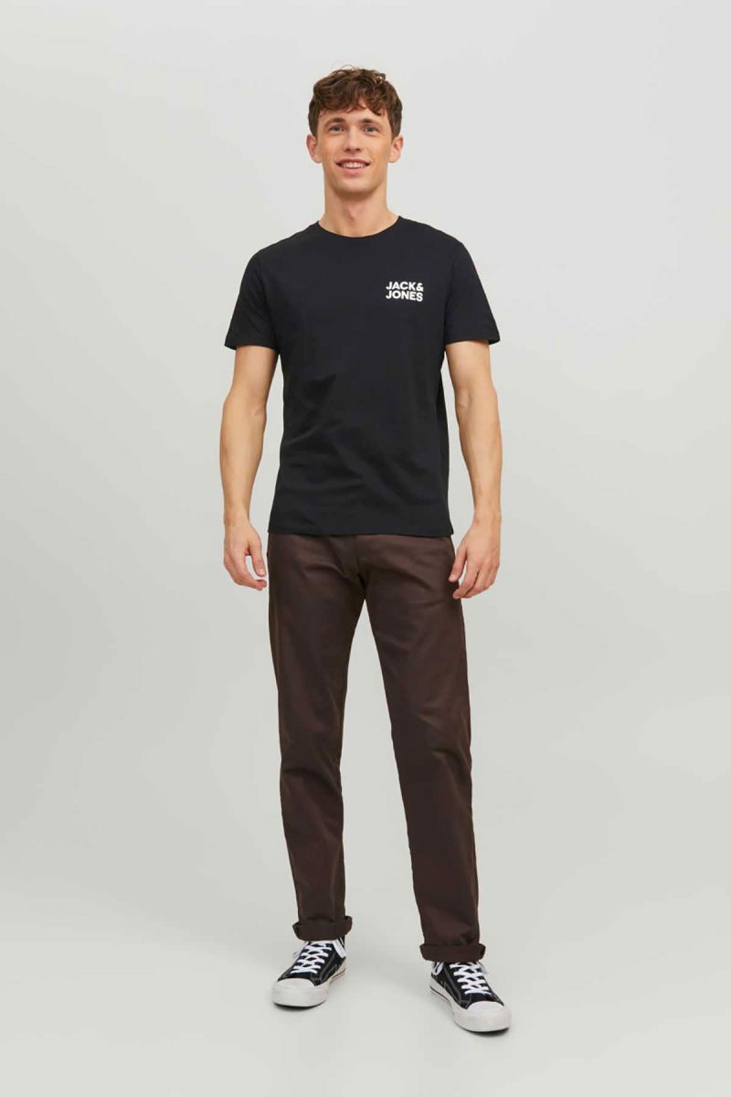 Jack & Jones Erkek Jjecorp Baskı Detaylı Bisiklet Yaka T-Shirt 12151955 Siyah - 2