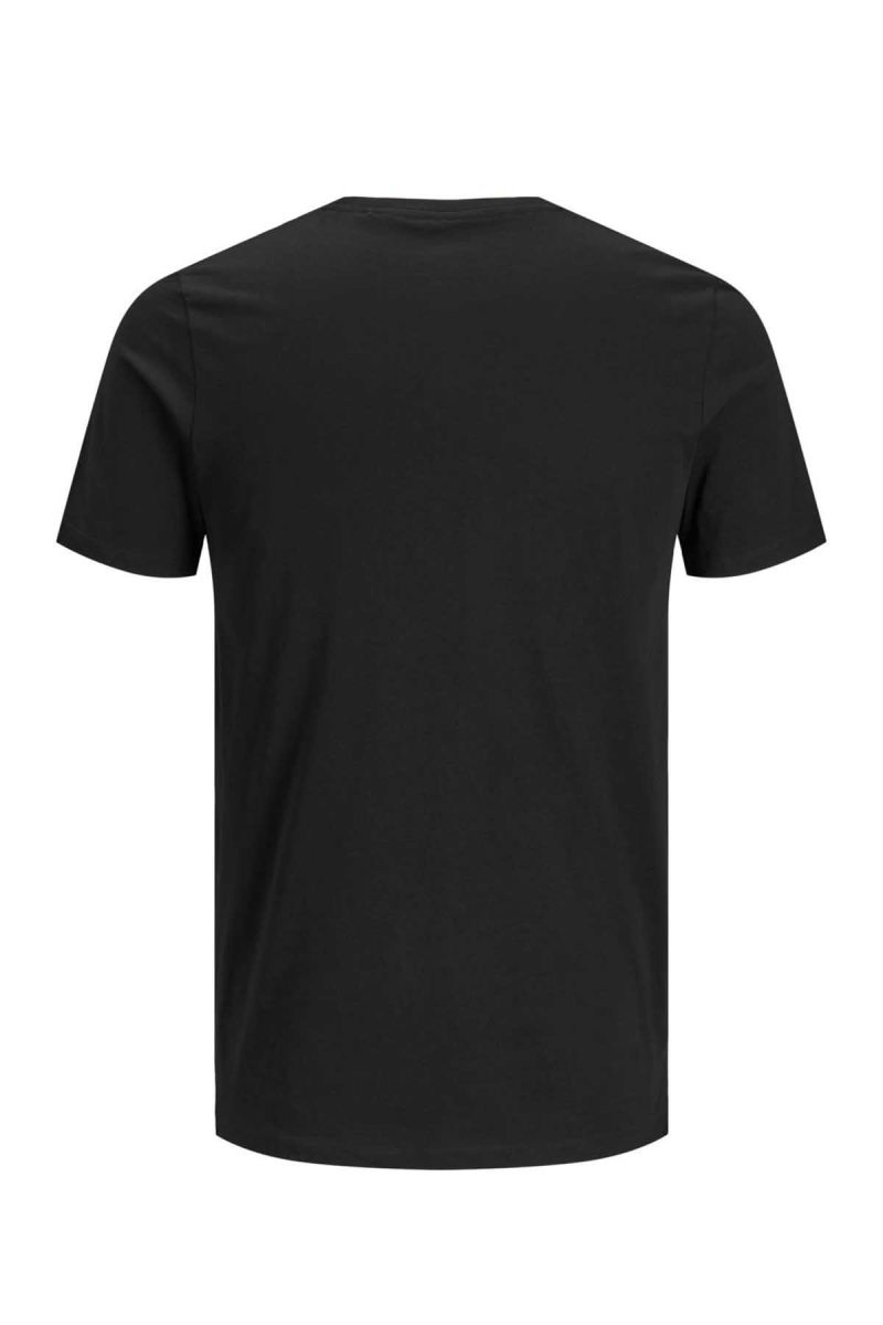Jack & Jones Erkek Jjecorp Baskı Detaylı Bisiklet Yaka T-Shirt 12151955 Siyah - 8
