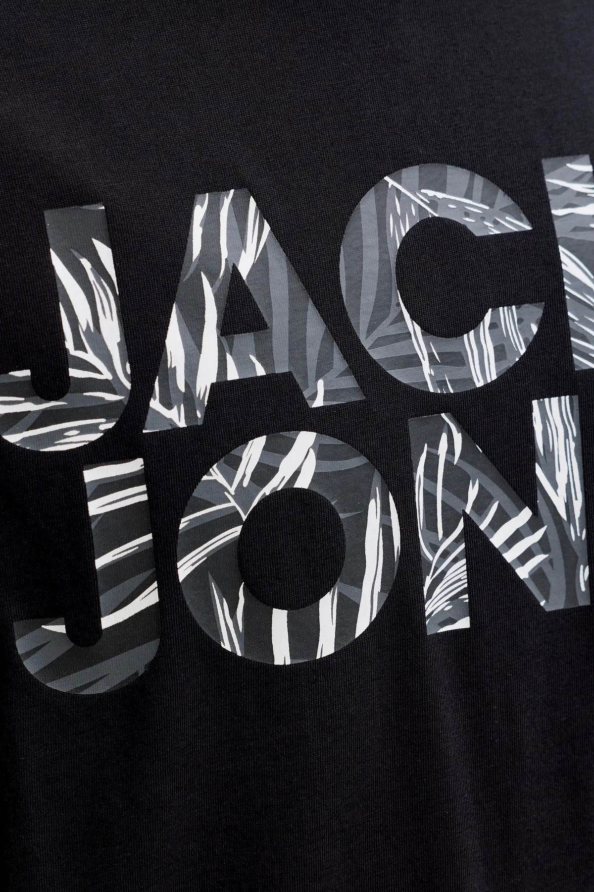 Jack & Jones Erkek Jjejeff Bisiklet Yaka %100 Pamuk T-Shirt 12288536 Siyah - 3