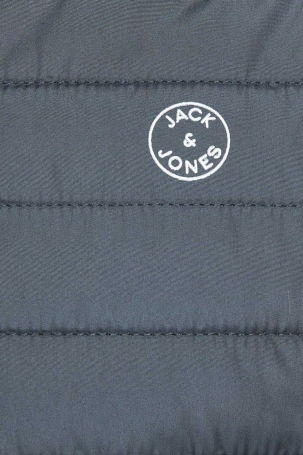 Jack & Jones Erkek Jjemultı Rüzgara Dayanıklı Kapüşonlu Mont 12182242 Gri - 6