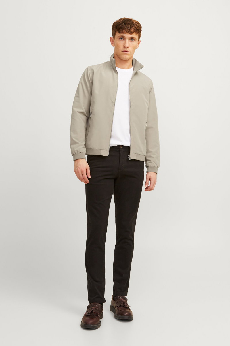 Jack & Jones Erkek Jjerush Dik Yaka Bomber Ceket 12204277 Bej - 2