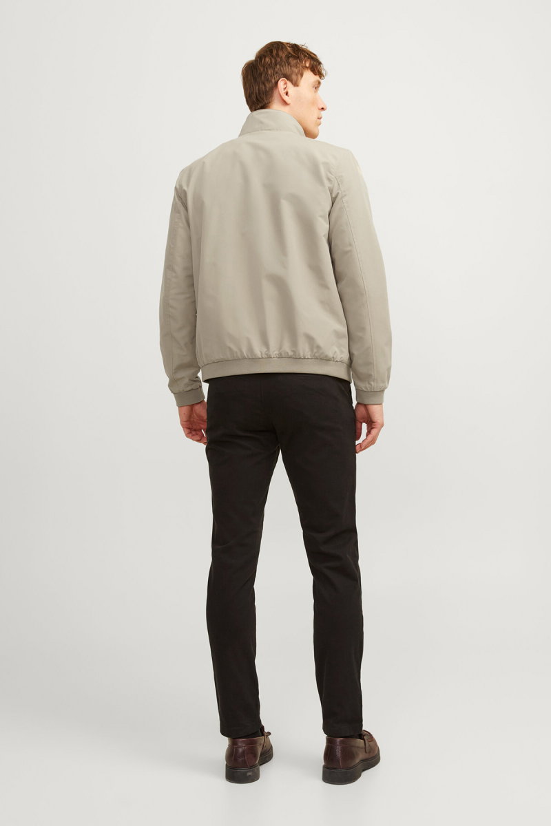 Jack & Jones Erkek Jjerush Dik Yaka Bomber Ceket 12204277 Bej - 5