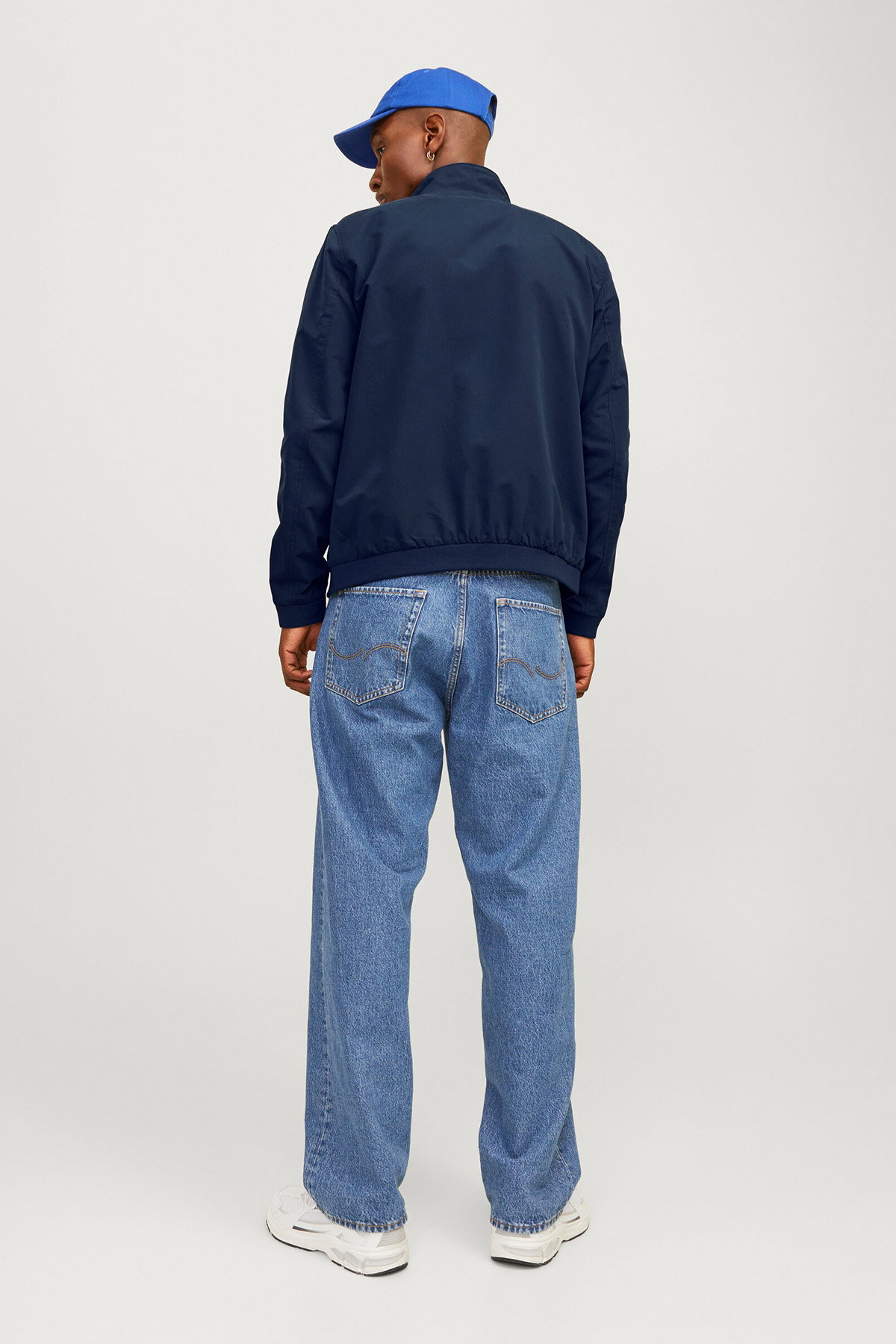 Jack & Jones Erkek Jjerush Dik Yaka Bomber Ceket 12204277 Lacivert - 5