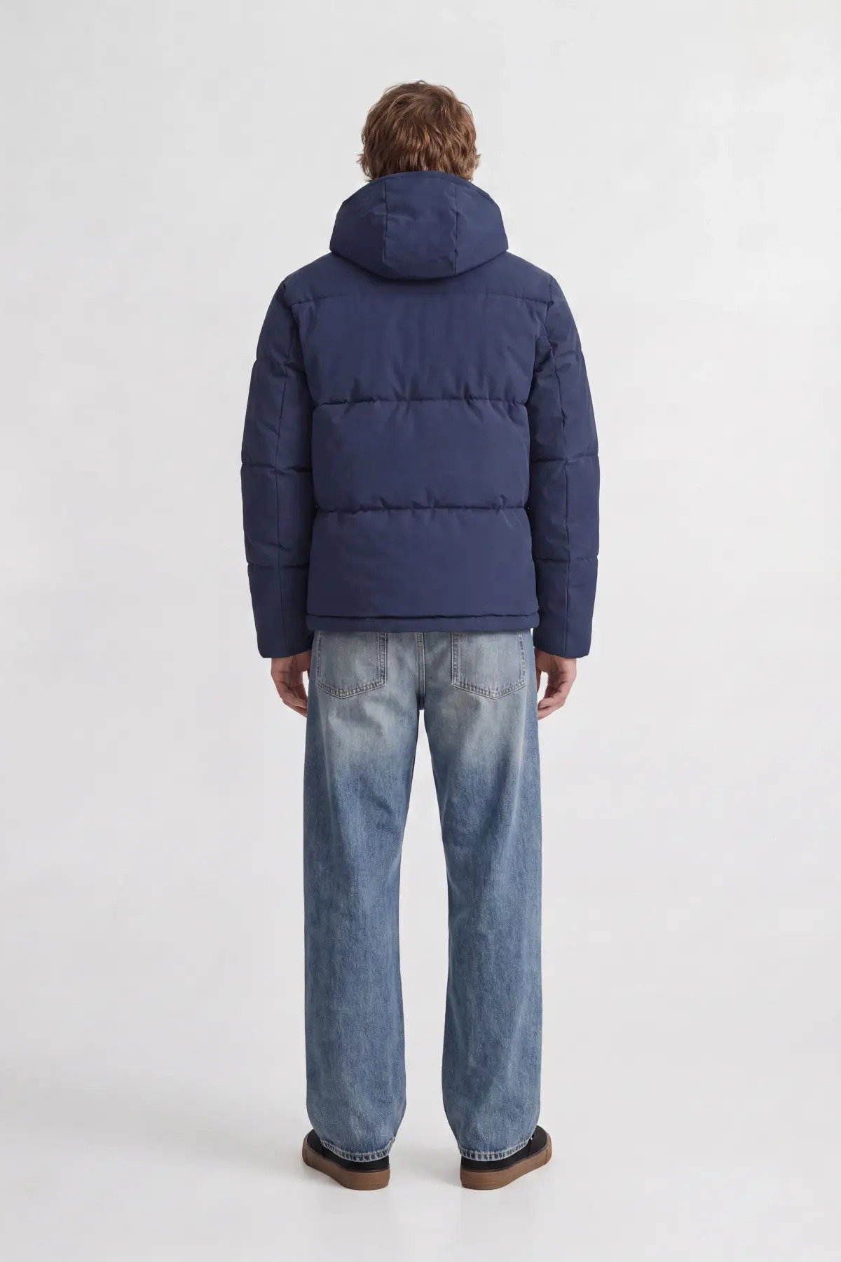 Jack & Jones Erkek Jjgalaxy Kapüşonlu Şişme Mont 12303930 Lacivert - 5