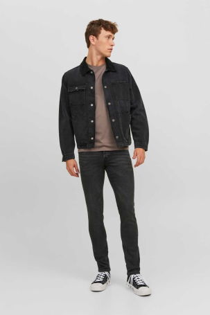 Jack & Jones Erkek Jjglenn Jjoriginal Mf 772 Dar Kesim Kot Pantolon 12237350 Siyah - 1