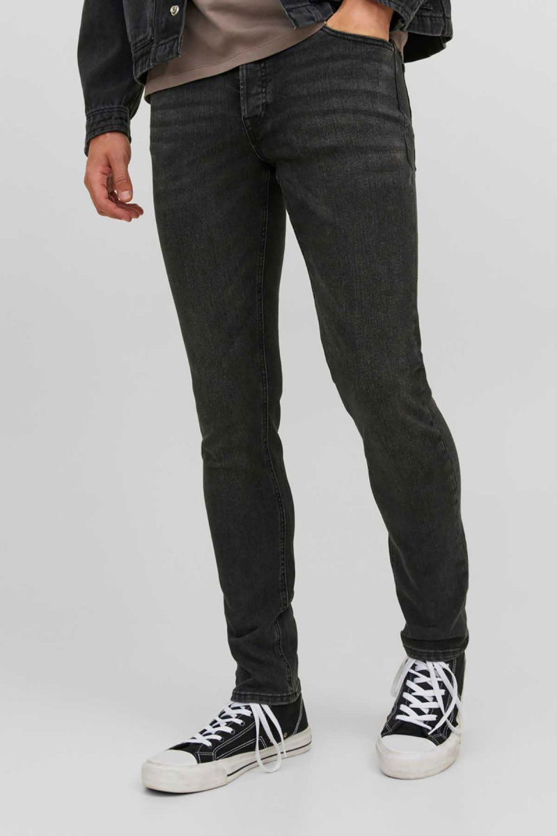 Jack & Jones Erkek Jjglenn Jjoriginal Mf 772 Dar Kesim Kot Pantolon 12237350 Siyah - 2