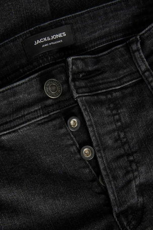 Jack & Jones Erkek Jjglenn Jjoriginal Mf 772 Dar Kesim Kot Pantolon 12237350 Siyah - 4