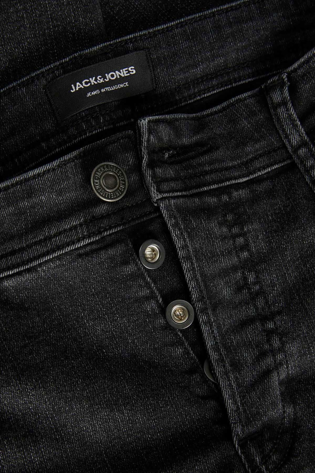 Jack & Jones Erkek Jjglenn Jjoriginal Mf 772 Dar Kesim Kot Pantolon 12237350 Siyah - 4