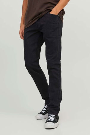 Jack & Jones Erkek Jjıglenn Düşük Bel Slim Fit Jean Pantolon 12246949 Siyah - 2