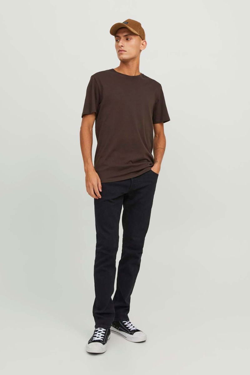 Jack & Jones Erkek Jjıglenn Düşük Bel Slim Fit Jean Pantolon 12246949 Siyah - 3