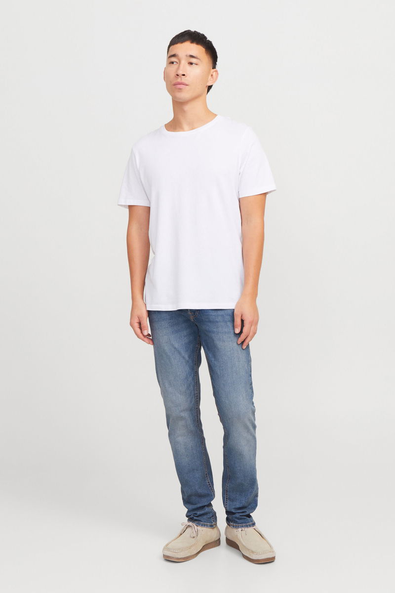 Jack & Jones Erkek Jjıglenn Düşük Bel Slim Fit Jean Pantolon 12258826 Mavi - 2