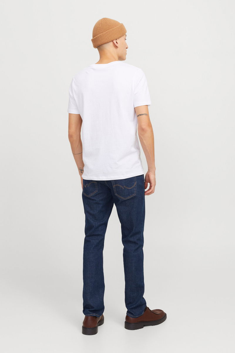 Jack & Jones Erkek Jjıglenn Düşük Bel Slim Fit Jean Pantolon 12259062 Mavi - 5