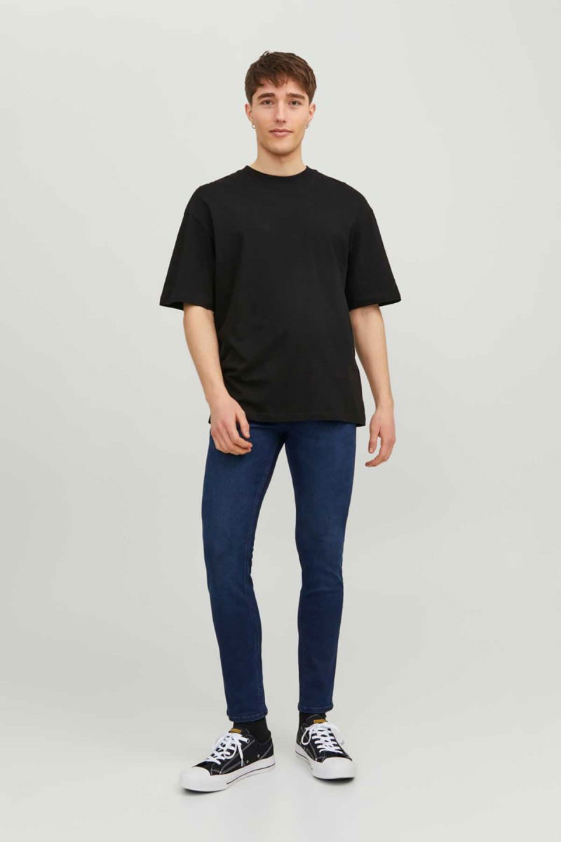 Jack & Jones Erkek Jjiglenn Jjoriginal Mf 775 Dar Kesim Kot Pantolon 12237358 Mavi - 1