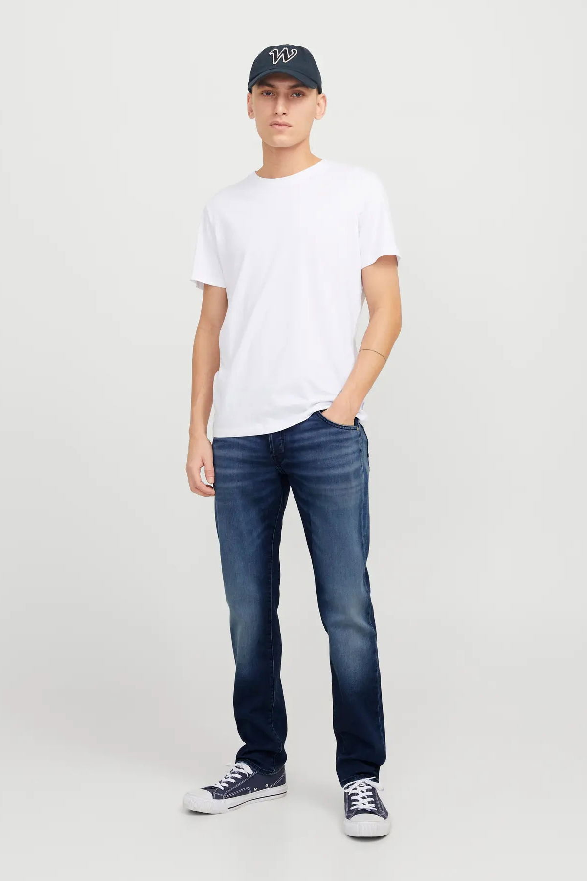 Jack & Jones Erkek Jjımıke 5 Cepli Jean Pantolon 12269601 Mavi - 2