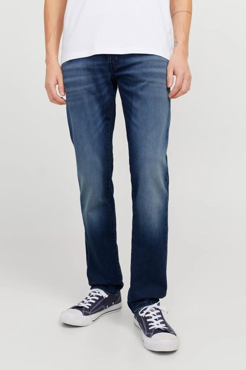 Jack & Jones Erkek Jjımıke 5 Cepli Jean Pantolon 12269601 Mavi - 3