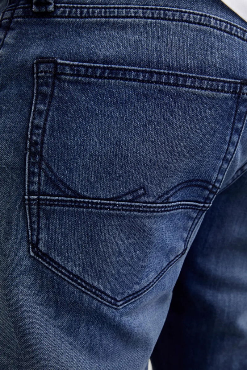 Jack & Jones Erkek Jjımıke 5 Cepli Jean Pantolon 12269601 Mavi - 4
