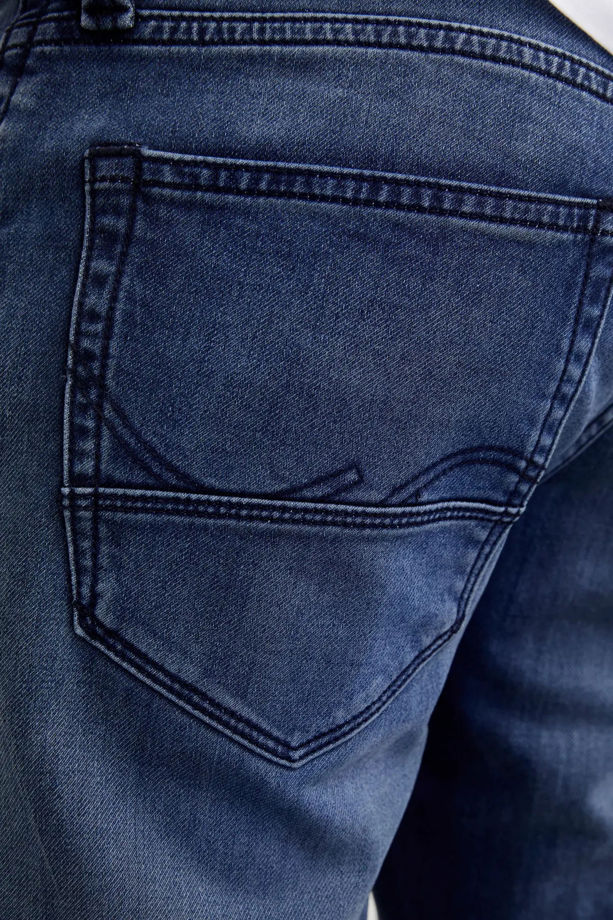 Jack & Jones Erkek Jjımıke 5 Cepli Jean Pantolon 12269601 Mavi - 4