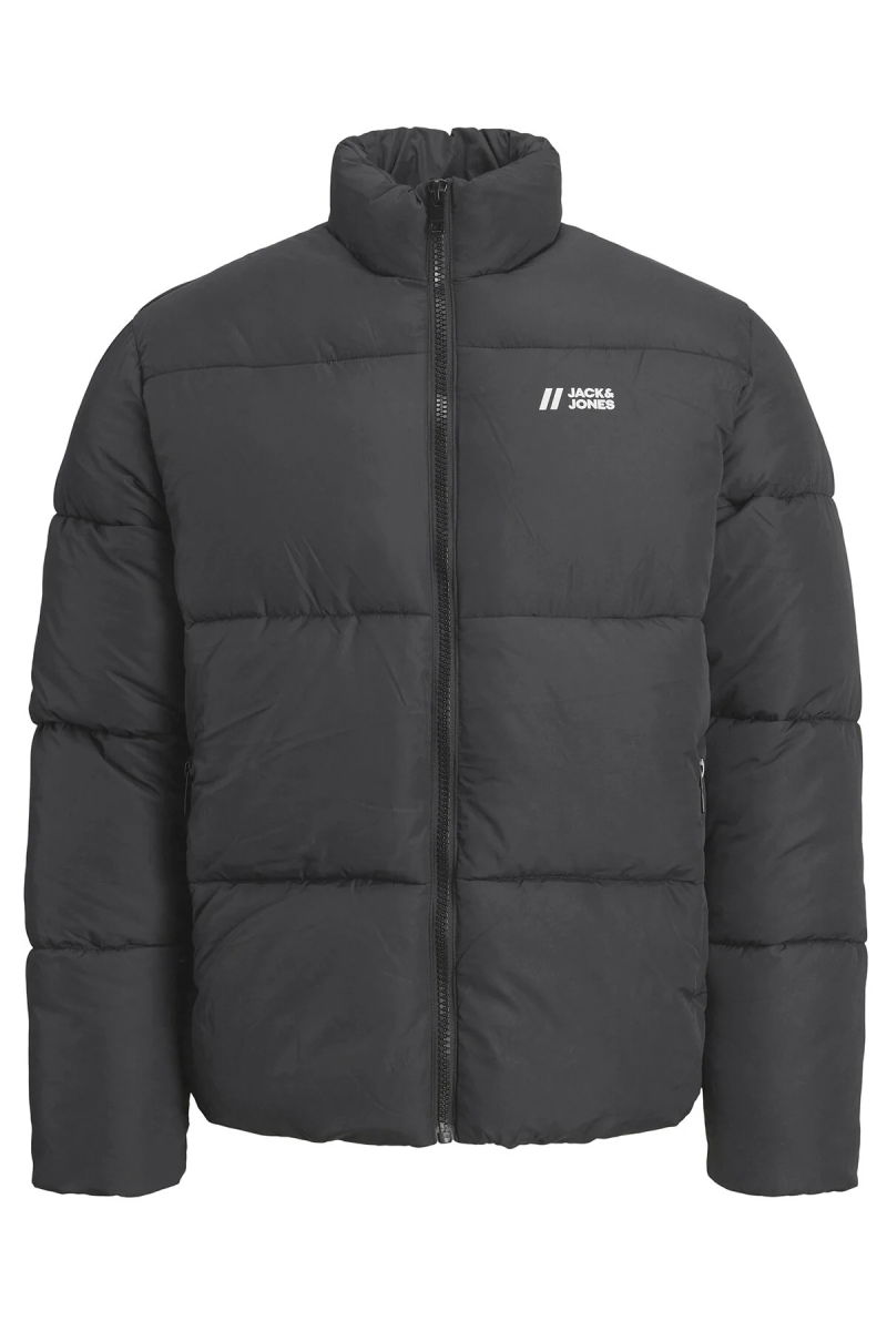 Jack & Jones Erkek Jjmax Dik Yaka Puffer Mont 12238745 Asfalt - Jack & Jones