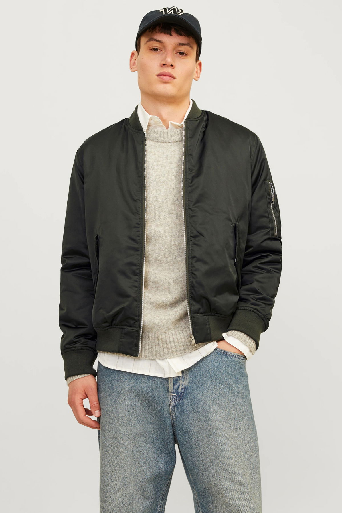 Jack & Jones Erkek Jjocean Bomber Ceket 12256857 Haki - 2