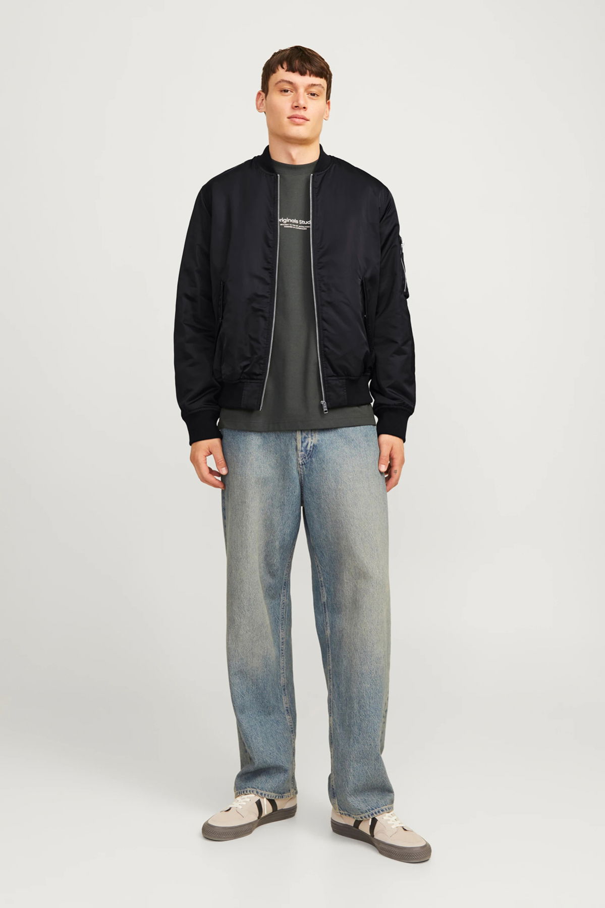 Jack & Jones Erkek Jjocean Bomber Ceket 12256857 Siyah - 4