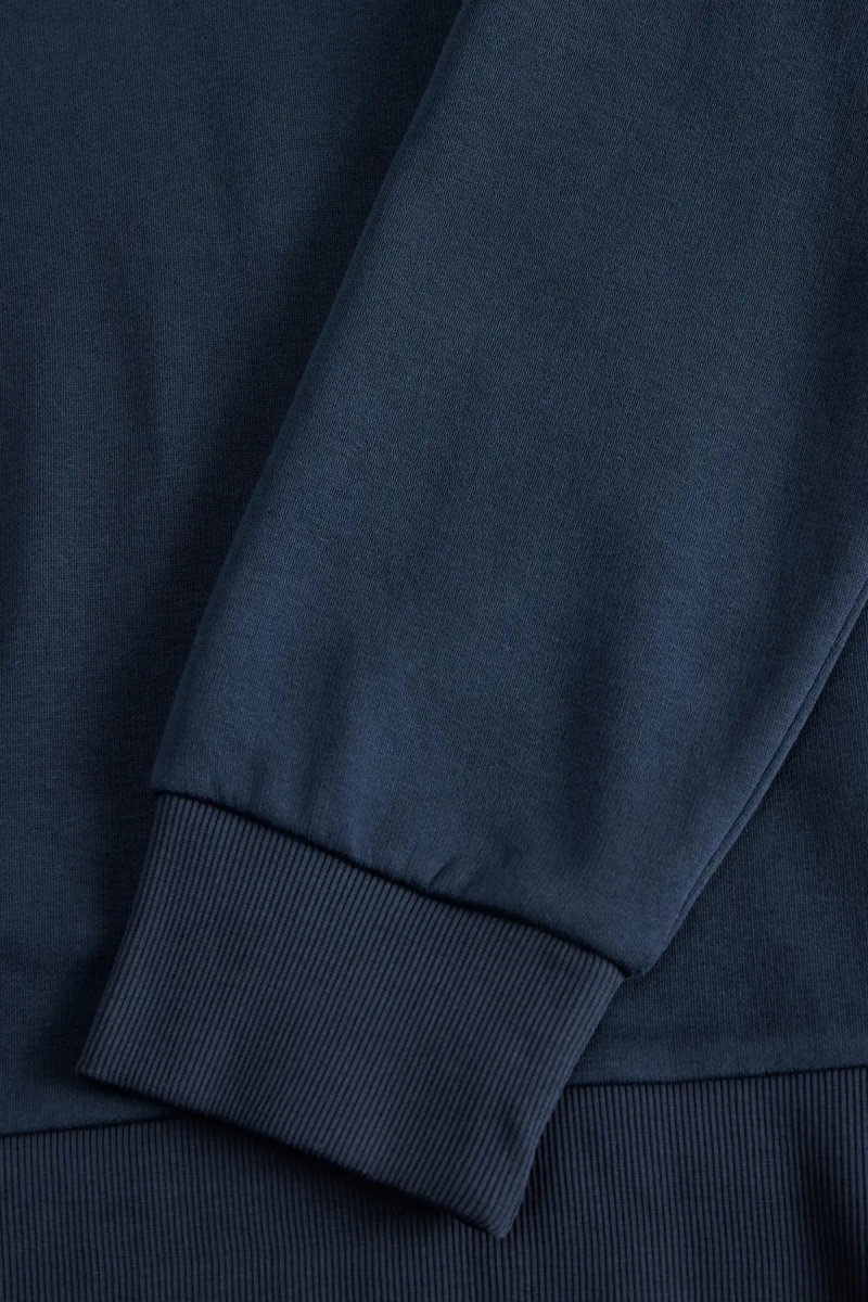 Jack & Jones Erkek Jjpan Bisiklet Yaka Logo Detaylı Sweatshirt 12310759 Lacivert - 3