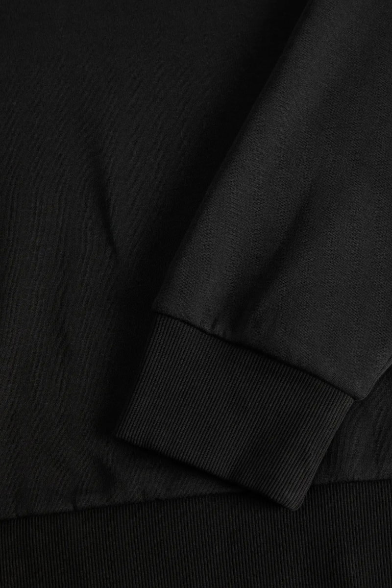 Jack & Jones Erkek Jjpan Bisiklet Yaka Logo Detaylı Sweatshirt 12310759 Siyah - 3