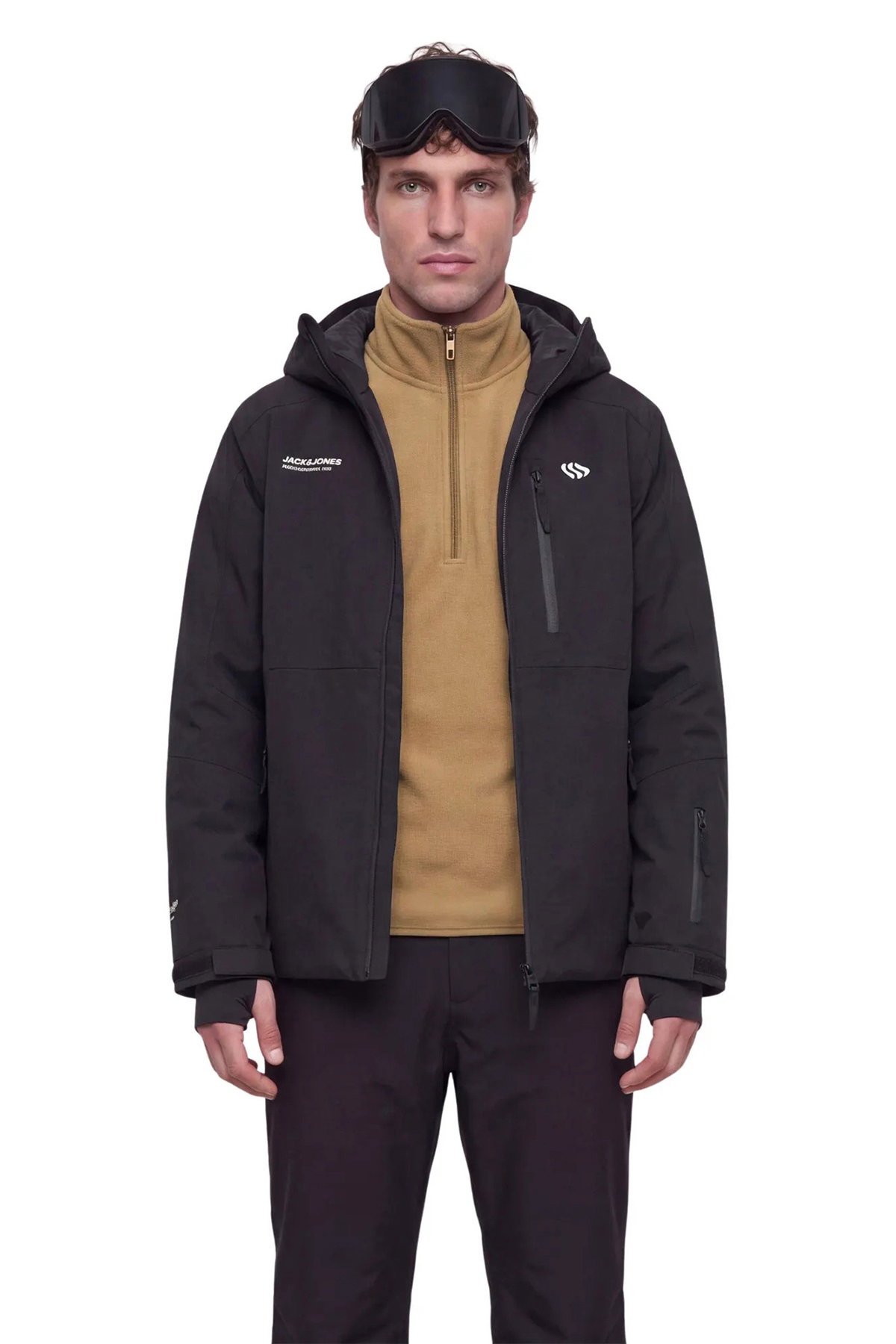 Jack & Jones Erkek Jjstıgnes Yarım Fermuarlı Polartec Sweatshirt 12298298 Camel - 2