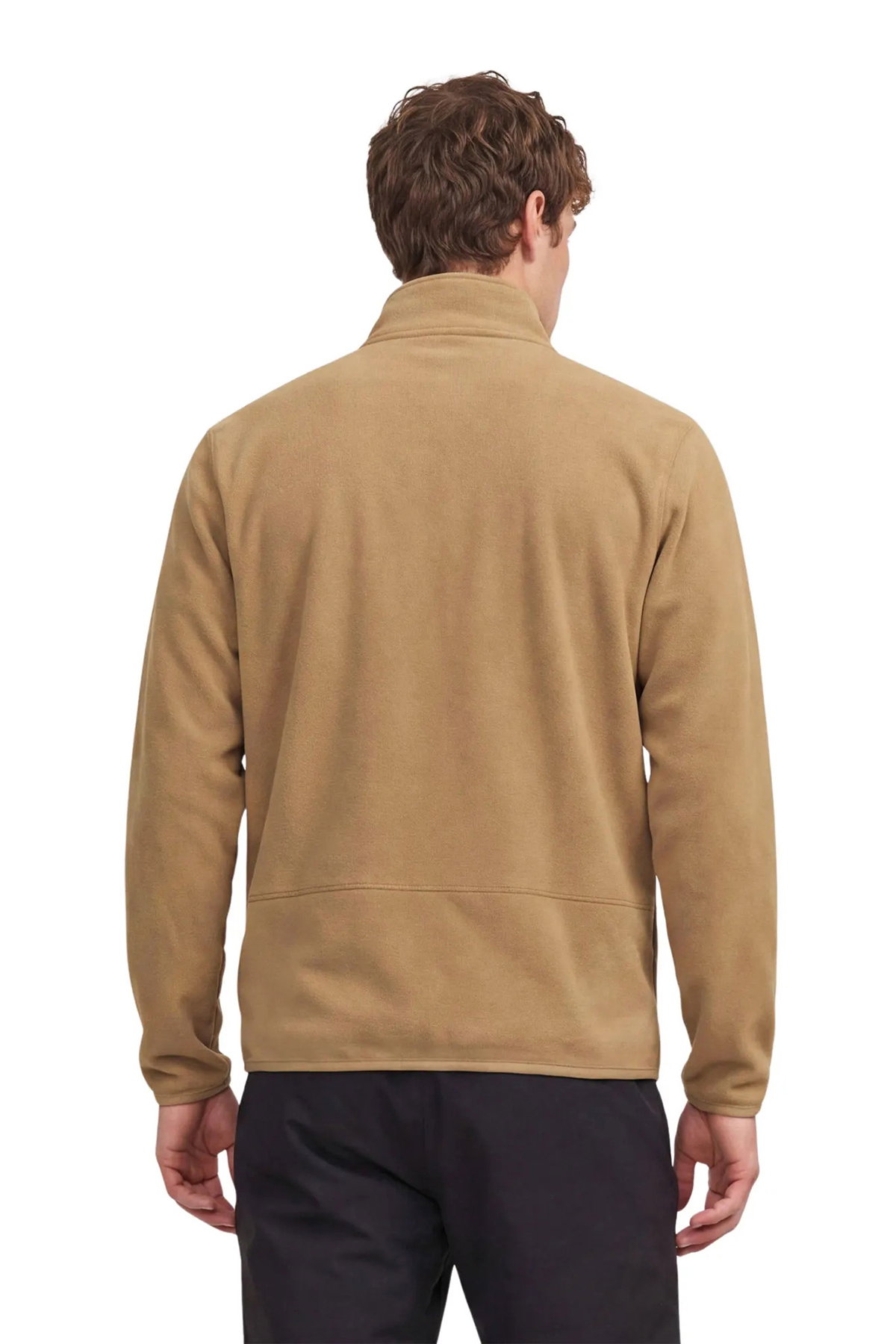 Jack & Jones Erkek Jjstıgnes Yarım Fermuarlı Polartec Sweatshirt 12298298 Camel - 5