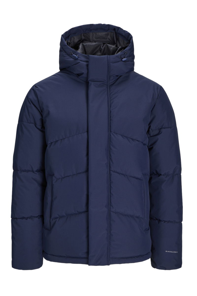 Jack & Jones Erkek Jjworld Kapüşonlu Puffer Mont 12259850 Lacivert 