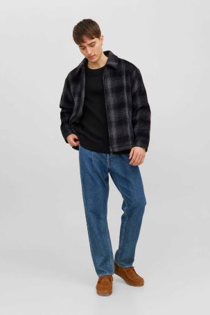 Jack & Jones Erkek Jorcole Fermuar Kapamalı Kapitone Ceket Mont 12238915 Siyah - 2