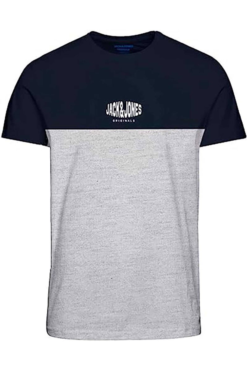 Jack & Jones Erkek Jorcorpe Baskı Detaylı Bisiklet Yaka T-Shirt 12232658 Gri - 1