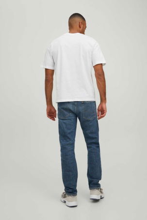 Jack & Jones Erkek Joreuphori Baskı Detaylı T-Shirt 12232256 Beyaz - 5