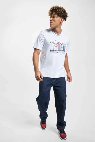 Jack & Jones Erkek Jorjoshua Baskı Detaylı Bisiklet Yaka T-Shirt 12228257 Beyaz - 2