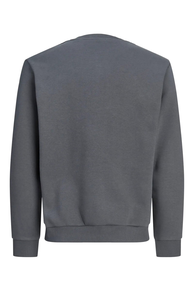 Jack & Jones Erkek Jorlogo Rahat Kalıp Bisiklet Yaka Sweatshirt 12290659 Asfalt - 2