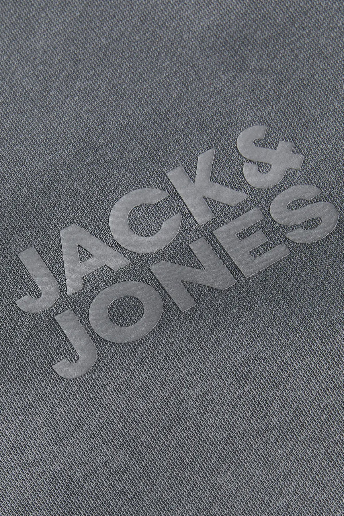 Jack & Jones Erkek Jorlogo Rahat Kalıp Bisiklet Yaka Sweatshirt 12290659 Asfalt - 3