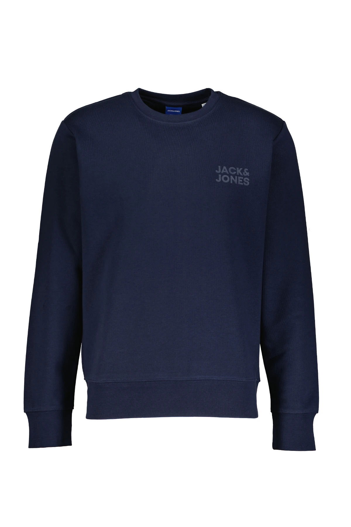 Jack & Jones Erkek Jorlogo Rahat Kalıp Bisiklet Yaka Sweatshirt 12290659 Lacivert - 1
