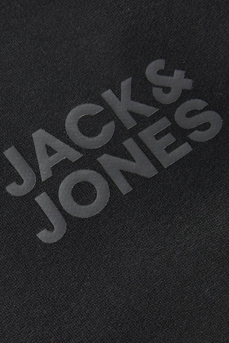Jack & Jones Erkek Jorlogo Rahat Kalıp Bisiklet Yaka Sweatshirt 12290659 Siyah - 3