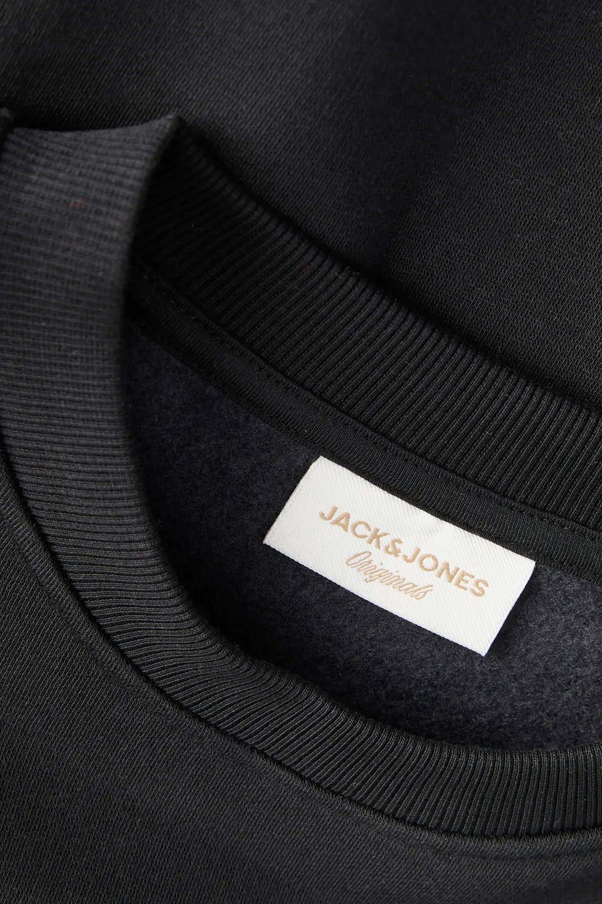 Jack & Jones Erkek Jorlogo Rahat Kalıp Bisiklet Yaka Sweatshirt 12290659 Siyah - 4