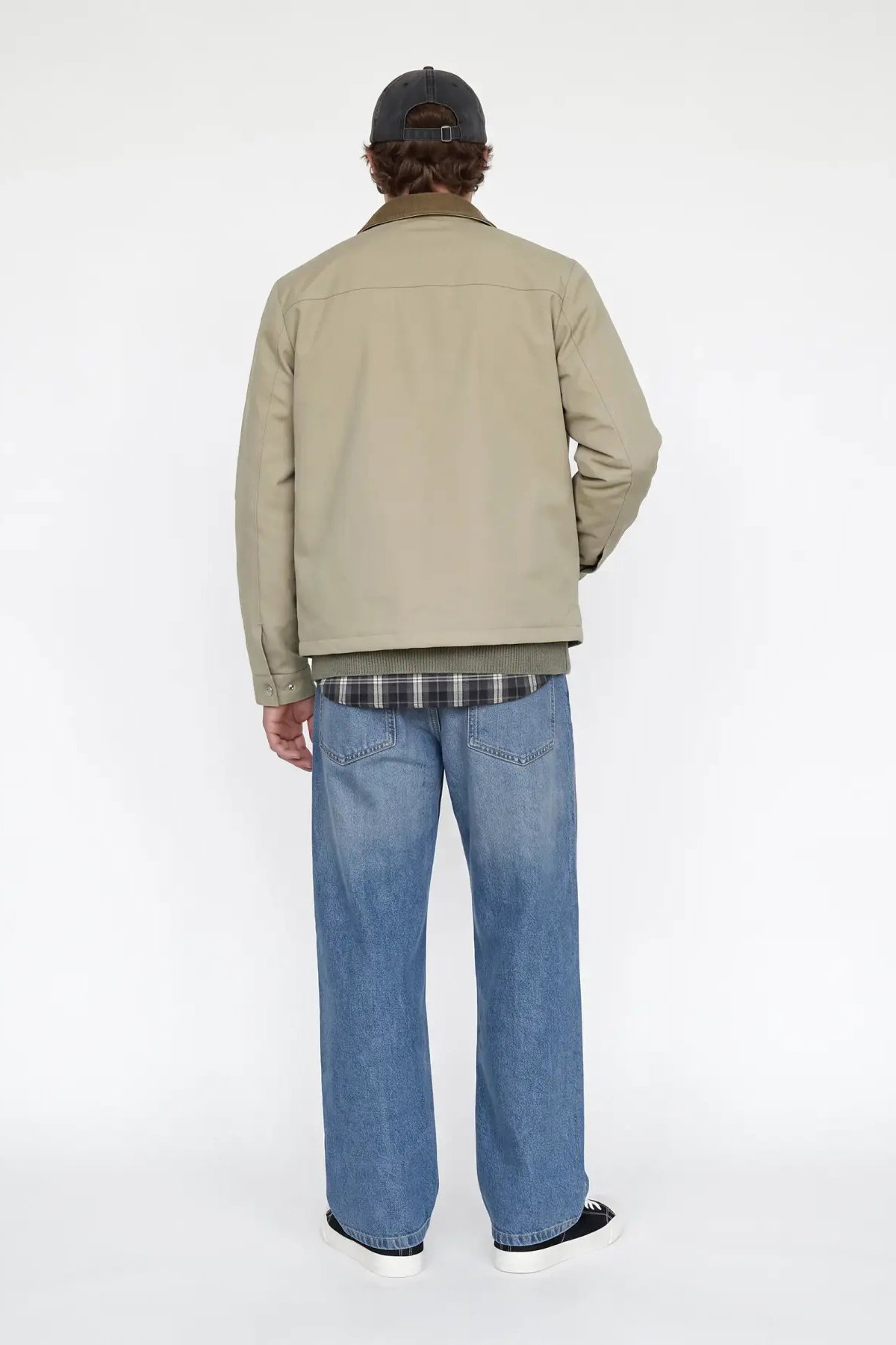 Jack & Jones Erkek Jornorrebro Çıt Çıt ve Fermuar Kapamalı Gömlek Yaka Mont 12301609 Bej - 5